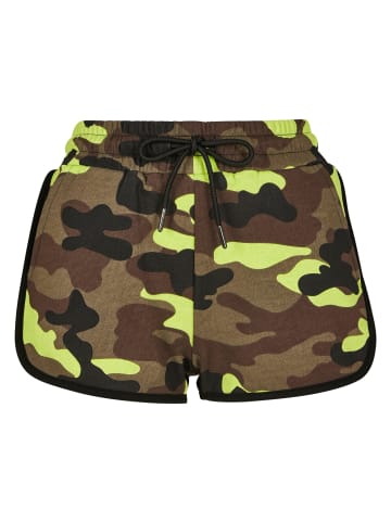 Urban Classics Hot Pants in frozenyellow camo