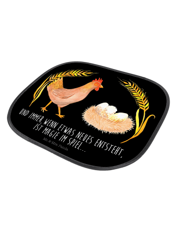 Mr. & Mrs. Panda Sonnenblende Auto Huhn Stolz mit Spruch in Schwarz