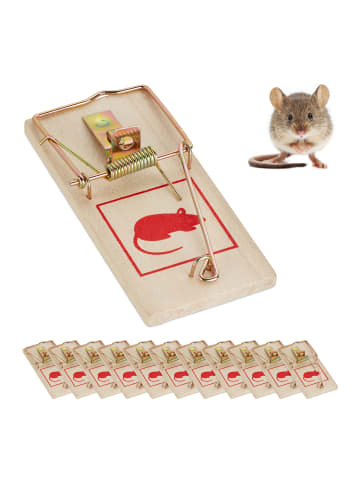 relaxdays 120x Mausefalle in Natur