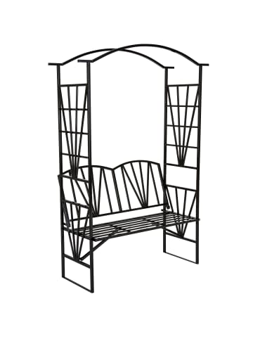tectake Rankgitter mit Sitzbank 210 cm