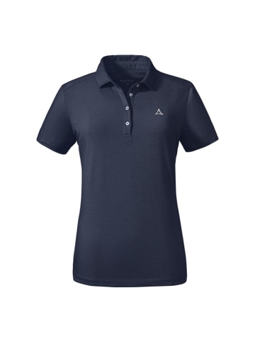 Schöffel Polo "CIRC Polo Shirt Tauron L" in navy blazer