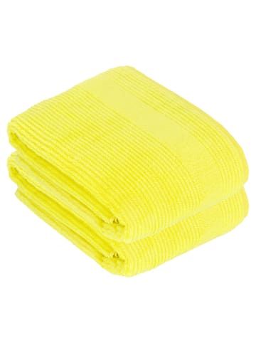 Vossen 2er Pack Badetuch in electric yellow