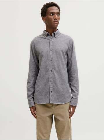 Jack & Jones Flanellhemd in Frost Gray
