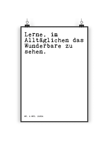 Mr. & Mrs. Panda Bild Lerne, im Alltäglichen das... mit Spruch in Weiß