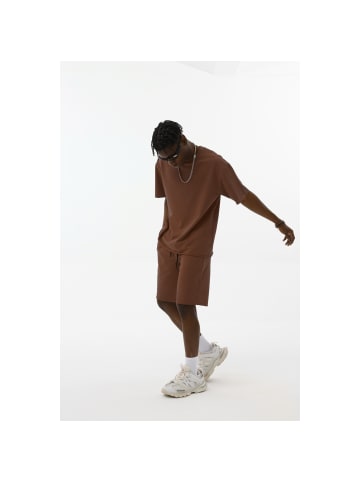 Ossy Homer Sommer-Set für Herren - T-Shirt & kurze Joggerhose in Braun