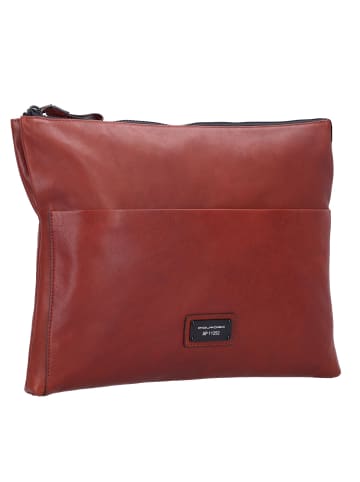 Piquadro Harper Herrentasche Leder 33 cm in tobacco