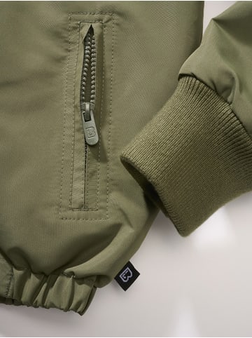 Brandit Kinder Funktionsjacke "Kids Frontzip Windbreaker" in Grün