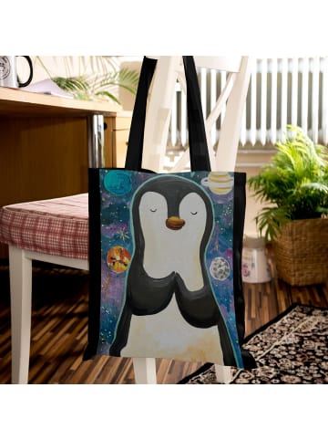 Mr. & Mrs. Panda Tasche Pinguin Universum Design ohne Spruch in Weiß