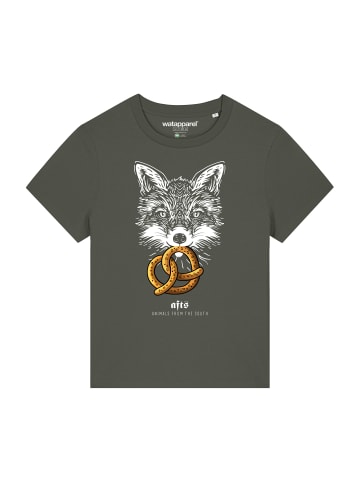 wat? Apparel T-Shirt [#afts] Fuchs in Khaki