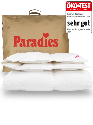 Paradies Ganzjahresbettdecke "Gabi 90" in Weiß
