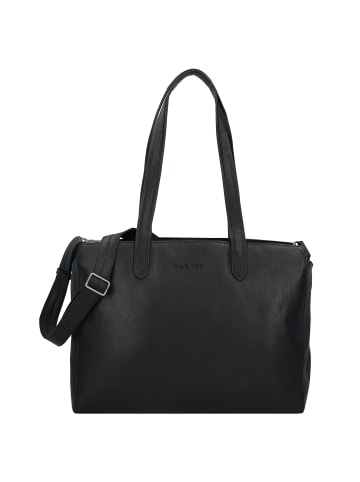 Plevier Power Shopper Tasche Leder 41 cm Laptopfach in schwarz