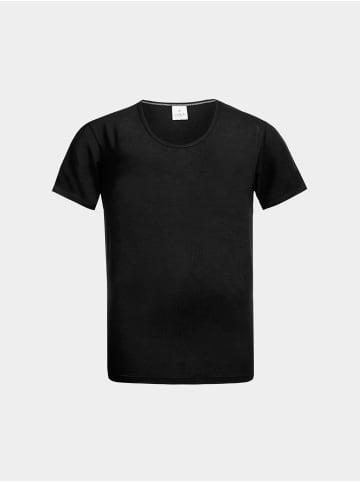 Erlich Textil  Modal T-Shirt Männer Jonas in schwarz