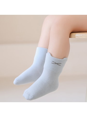 MUNADUNA 5er-Set Bär Baby-Socken mit Weitbund