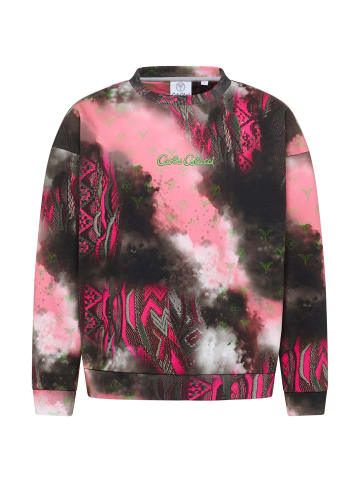 Carlo Colucci Sweatshirt Diop in Schwarz / Pink