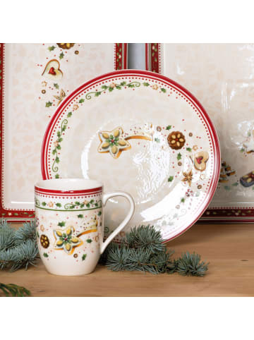 Villeroy & Boch Becher mit Henkel, Sternschnuppe Winter Bakery Delight in rot