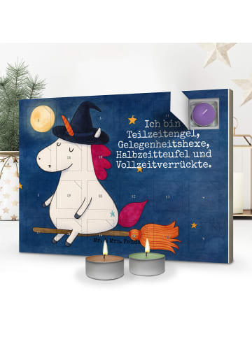 Mr. & Mrs. Panda adventskalender kerzen Einhorn Hexe Design mit ... in Weiß