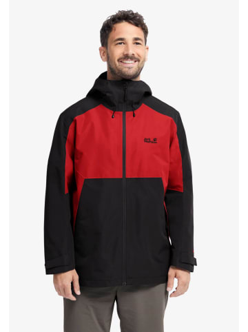 Jack Wolfskin Regenjacke in rot