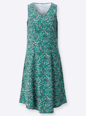 WITT WEIDEN Sommerkleid in smaragd-fuchsia-bedruckt