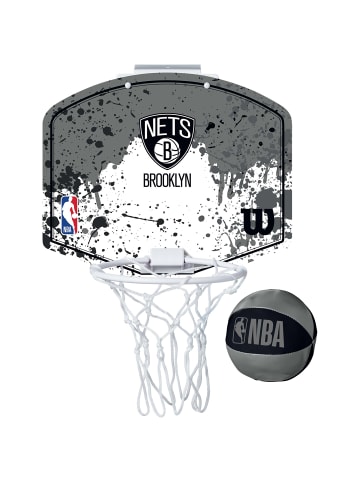 Wilson Basketball NBA Mini Hoop Brooklyn Nets in grau / weiß