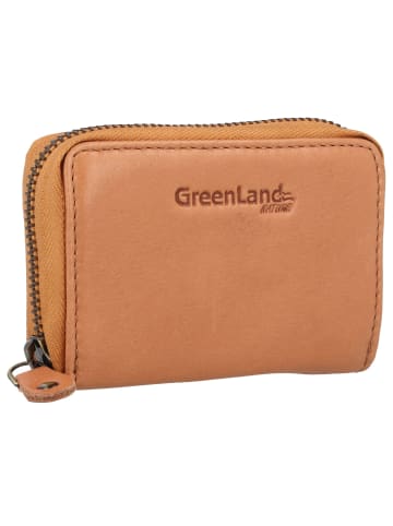 Greenland Nature Kreditkartenetui RFID Schutz Leder 10.5 cm mandarine