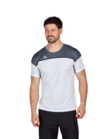 erima Herren Change By Erima T-Shirt in weiß/slate grey/schwarz