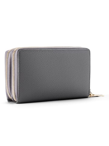 Lazarotti Bologna Leather Geldbörse RFID Schutz Leder 20 cm in grey