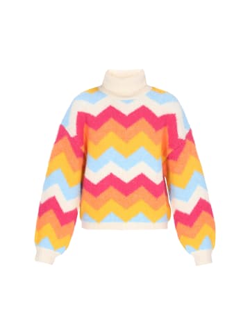 IZIA Women Sweater in offwhite multicolor