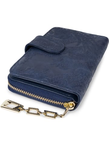 styleBREAKER Geldbörse in Dunkelblau