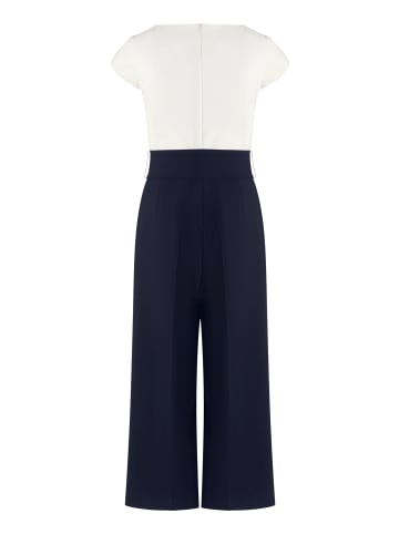Betty Barclay Jumpsuit mit Eingrifftaschen in Patch Dark Blue/Cream