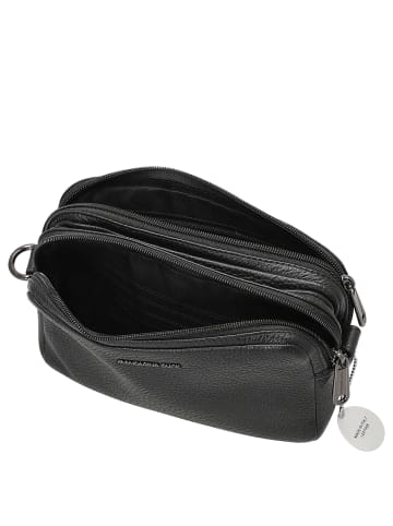 Mandarina Duck Mellow Leather - Umhängetasche 20 cm (dress blue) in nero