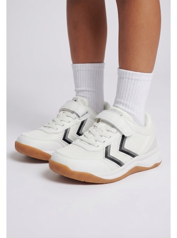Hummel Klettverschluss Hallenschuh Multiplay Flex Innenbereich Kinder in WHITE
