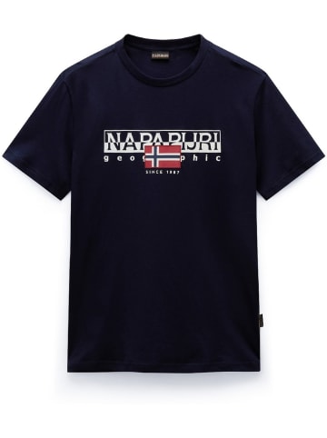 Napapijri T-Shirt "S-Aylmer" in Blau