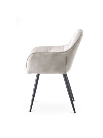 B&D Home 2er-Set: Esszimmerstuhl DIETER in Grau - (B)56 x (H)84 x (T)61 cm