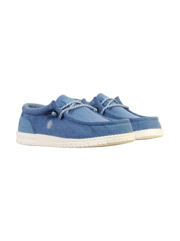 Serge Blanco Leder-Mokassin „Saint Jean“ Blau