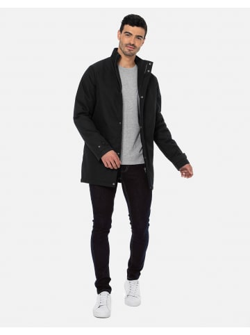 Threadbare Parka THB Jacket Broxburn Mac in Black