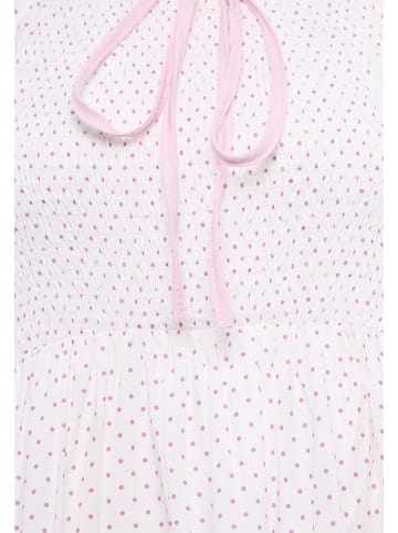 VINAJA Women Dress in White Pink