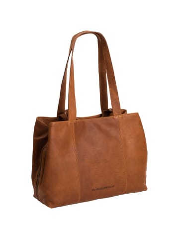 The Chesterfield Brand Wax Pull Up Schultertasche Leder 36.5 cm in cognac