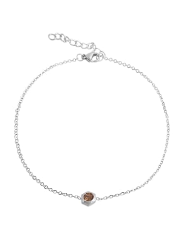 Adeliás Damen Anhänger aus Edelstahl in braun