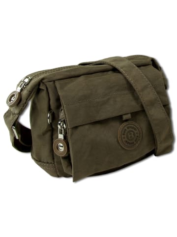 Bag Street Handtasche, Abendtasche Nylon braun ca. 17cm