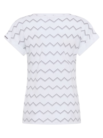 Kangaroos Kurzarmshirt in white- anthracit