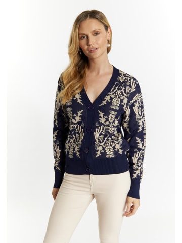 Usha Strickcardigan in Marine Creme