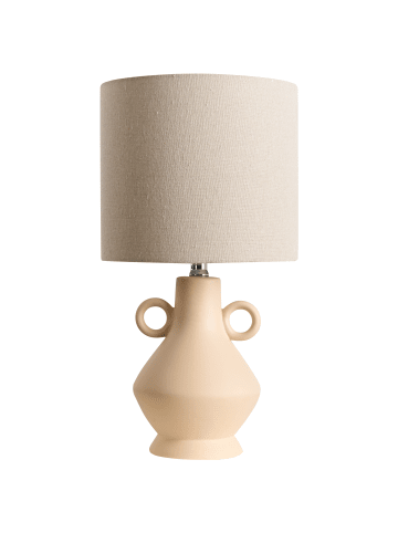 Beliani Tischleuchten KERULEN in Beige - (W) 23 x (H) 41 x (L) 23 cm