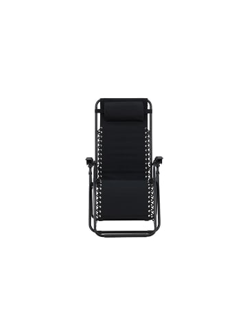 ebuy24 Liegestuhl Vulcano Schwarz 2er Set