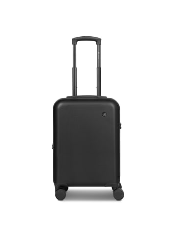 Bugatti Valencia 2.0 4 Rollen Kabinentrolley S 54 cm mit Dehnfalte black