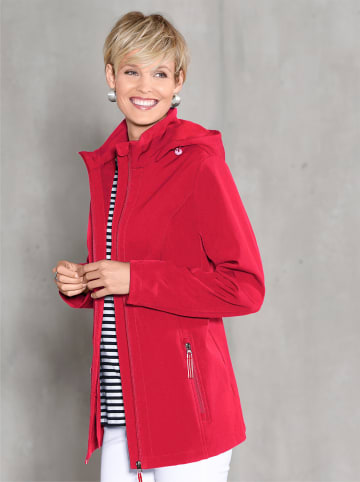 Sieh an! Softshelljacke in rot