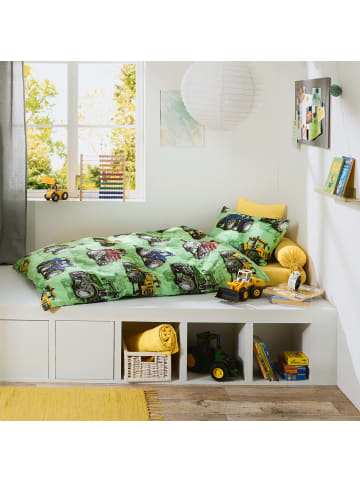 REDBEST Renforcé Kinder-Bettwäsche in grün