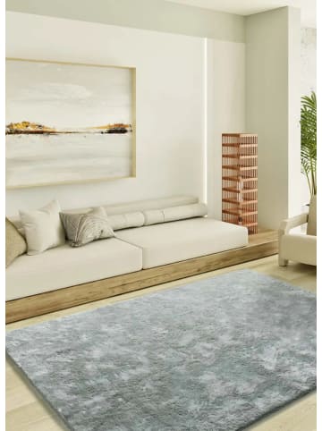 Atticgo Hochflor-Teppich ROMA in silber