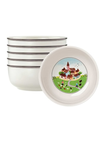 Villeroy & Boch 6er Set Dessertschalen Design Naif ø 13 cm in bunt