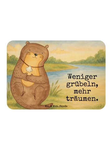 Mr. & Mrs. Panda Design Magnet Otter Muschel Design mit Spruch in Weiß