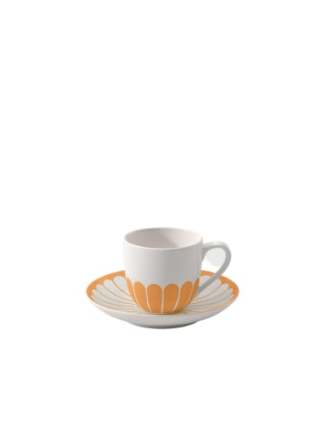 Villeroy & Boch Espressotasse mit Untertasse Fleur Couleur 70 ml in Soleil